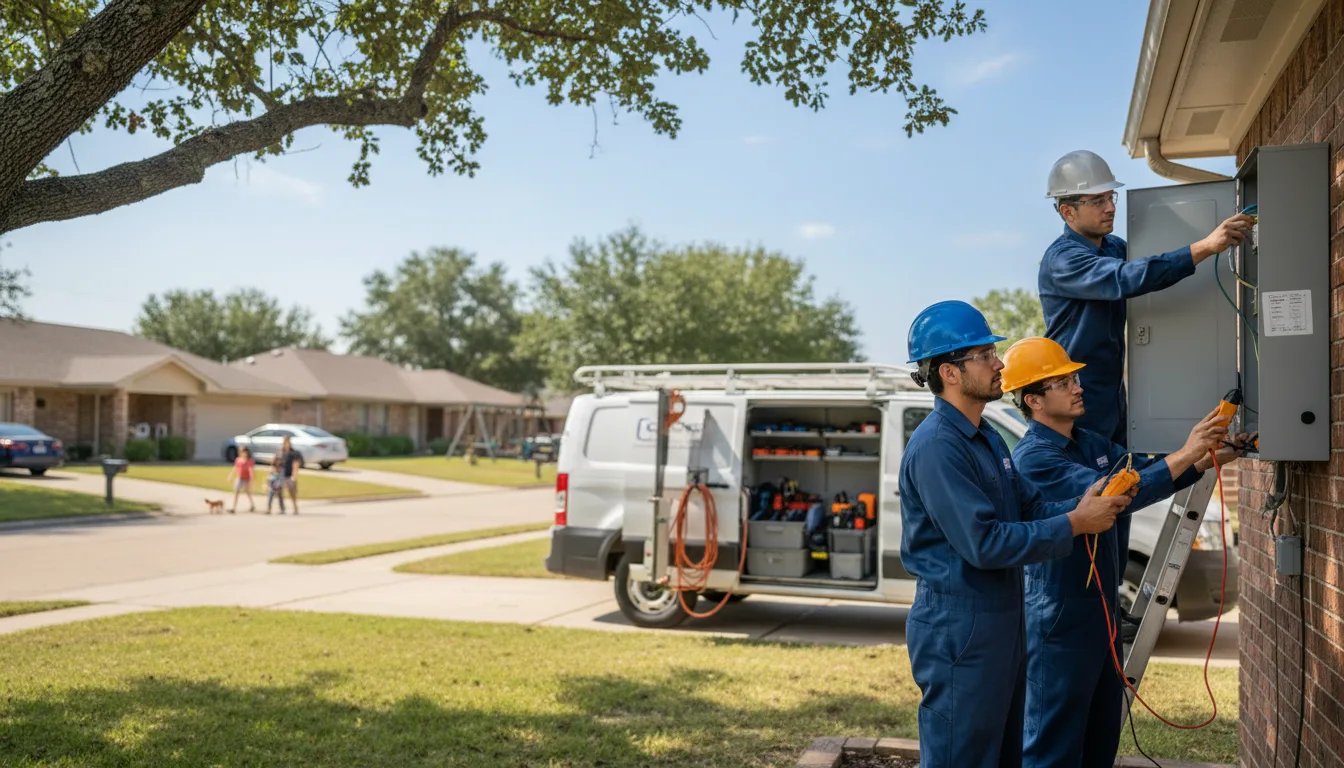 Certified electrician providing emergency electrical services in Rush Center, KS